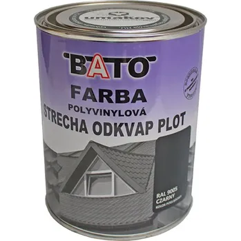 barva na zeď UMAKOV Barva polyvinylová, černá RAL9005 satin 1kg (0,8L)