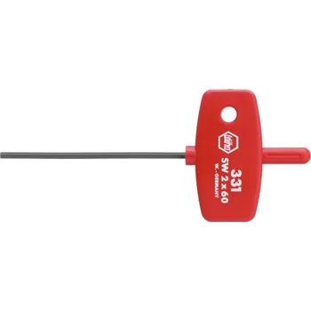 Ruční nářadí Klíč zástrčný šestihranný 3/60mm imbus, příčná rukojeť, wiha, 00897 (331)