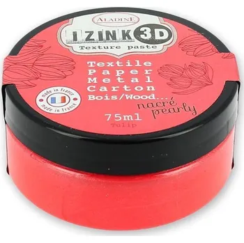 Speciální výtvarná barva Izink pasta 3D, 75 ml - Tulip, perleťová červená