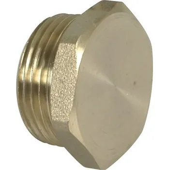 Instalatérský materiál Zátka mosaz 6-ti hran 6/4"