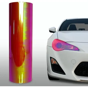 Polep vozidla Transparentní fólie - chameleon červená 100x30 cm