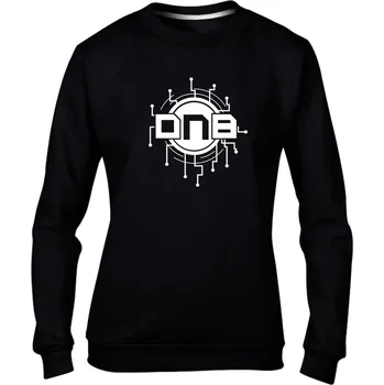 Dámská mikina Dámská mikina bez kapuce DNB SYSTEM černá / bílá Velikost: S, Barva: Černá - Design 1