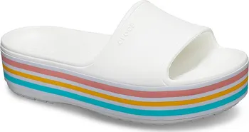 dámské pantofle Crocs Crocband Platform Bold Color Slide White 42-43