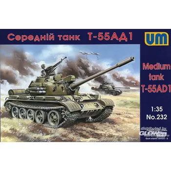 Plastikový model Unimodel 1/35 Tank T-55 AD1