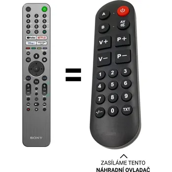Dálkový ovladač Sony KD-65XG8577 náhradní dálkový ovladač pro seniory.