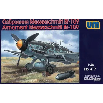 Plastikový model Unimodel 1/48 Messerschmitt Bf-109 - Armament set