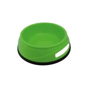 Miska pro psa Plastová HEAVY miska s gumovým okrajem modrá 0,5 l/ 14 cm