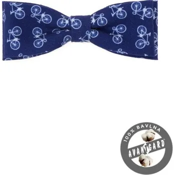 Motýlek chlapecký 10 cm - modré bicykly
