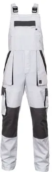 montérky ČERVA Max Summer kalhoty s laclem bílé/šedé