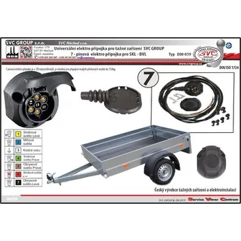 Tažné zařízení Univerzální elektropřípojka pro Renault Megane GRANDTOUR 08/2003->07/2009 7pin SV E00-016, SVC Group