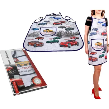 Kuchyňská zástěra Carmani® Carmani - Kuchyňská zástěra Classic & Exclusive v dárkové krabičce - 77*59 cm
