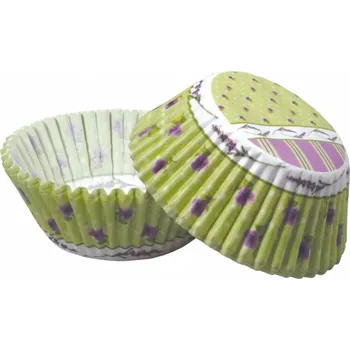 Krabice na pečivo ALVARAK GROUP a.s. Cukrářské košíčky - levandule - zelená - 50ks