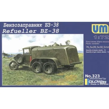 Plastikový model Unimodel 1/72 BZ-38 Fuel Truck (on base GAZ AAA)