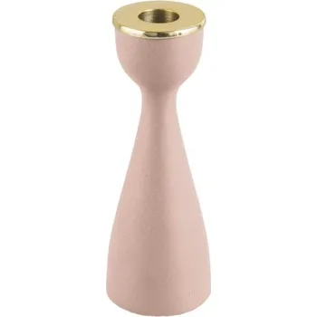Svícen Hliníkový svícen Nimble slim 17,5 cm Present Time (Barva- růžovo zlatý)