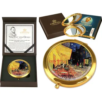 Carmani® Carmani - Kosmetické zrcátko Vincent van Gogh,Terasa noční kavárny - 7 cm