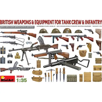 Plastikový model 1:35 British Weapons & Equipment for Tank Crew & Infantry