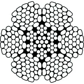 Lany Ztvárněné lano K6x36WS - IWRC Lano - průměr: 14 mm, Provedení: Pozink, Ztvárnění: Super