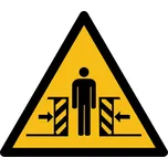 Podlahová značka – Pozor nebezpečí rozmačkání, 50 cm, PE