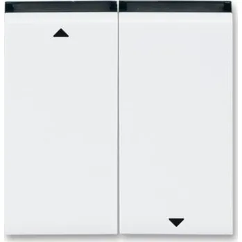 vypínač ABB Levit kryt spínače žaluziového bílá/kouřová černá 3559H-A00662 62