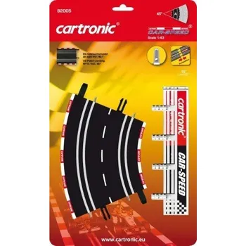 RC model ostatní Cartonic Klopená zatáčka 45 ° A, 4 ks v balení Autec AG - Cartronic - RC_66644