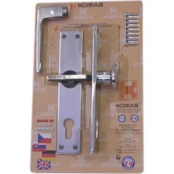 Klika s knoflíkem 26104 90, pro vložkový zámek, hliníková