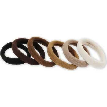 Gumičky do vlasů - mix hnědé, 6 ks