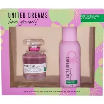 Dámský parfém Benetton United Dreams Love Yourself W EDT 80 ml + deodorant 150 ml