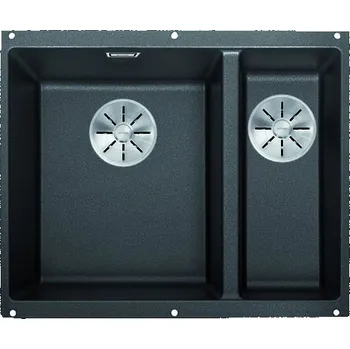 Granitový dřez Blanco SUBLINE 340/160 U černá bez táhla dřez vlevo