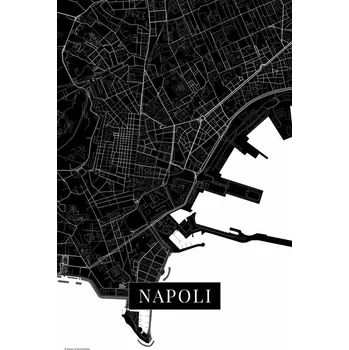Plakát Plakát, Obraz - Napoli black