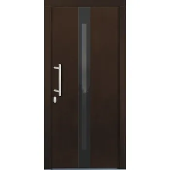 Vchodové dveře Vchodové dveře Lizbona dřevěné 100x200 cm L ořech