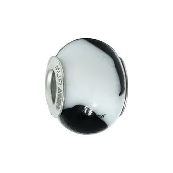 Přívěsek Navlékací přívěsek korálek bílo černý