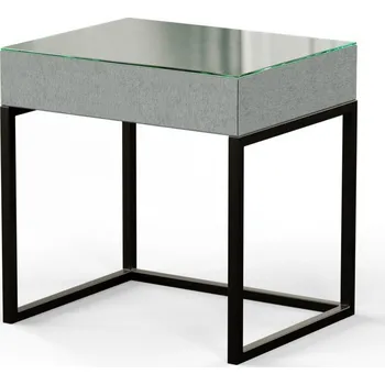 Noční stolek Materasso INDUSTRY - noční stolek se sklem