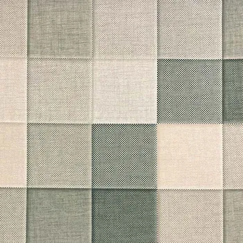 Dekorační látka na závěs béžovo-šedá kostka, š.150