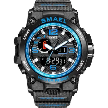 Hodinky Sportovní digitální hodinky Smael 1545D modré Skladem v ČR