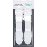 ZOPA Obousměrná zarážka dveří 2 ks bílá