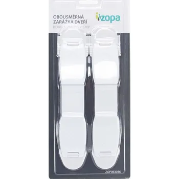 dveřní zarážka ZOPA Obousměrná zarážka dveří 2 ks bílá