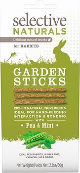 Krmivo pro hlodavce Supreme Selective snack Naturals Garden Sticks 60 g