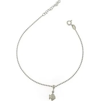 Řetízek Stříbrný řetízek na nohu s rybičkou