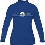 Tričko dámské PADDLEBOARDING BLUE lycra dlouhý rukáv - velikost: M