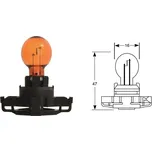 12V 24W PGU20-4 PY24W oranžová, Elta