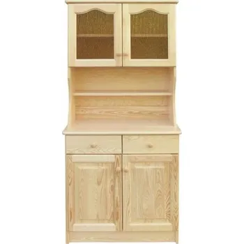 Knihovna Vitrína Classic 45, KB Výběr moření: Dub, Druh dřeva: Borovicový masiv