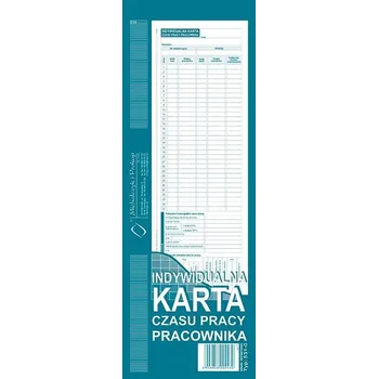 Set školních potřeb Indywidualna karta czasu pracy pracownika 531-0