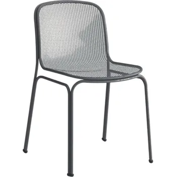 Šedá kovová zahradní židle COLOS VILLA 1