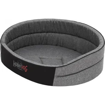 Pelíšek pro psa DOGGY Pelíšek pro psa Klasik - šedý ekolen VELIKOST: R7 - 76 x 62 x 23 cm