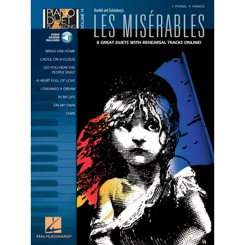 Hudebniny PIANO DUET PLAY-ALONG 14 - LES MISERABLES + Audio Online