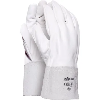 Pracovní rukavice Industrial Starter Kožené rukavice Villa (10pa) Barva: Bílá, Velikost: 9 07138-9