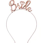 PartyDeco Bride čelenka růžově zlatá