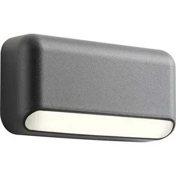 Venkovní osvětlení Redo 90070 Sapo, antracitové venkovní nástěnné orientační svítidlo LED 3W 3000K, šířka 15,5cm, IP65