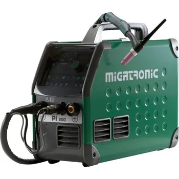 Svářečka Migatronic PI 200 DC HP PFC Svařovací zdroj +Hořák TIG 201/ 4m, 3m síťový a zemnící kabel