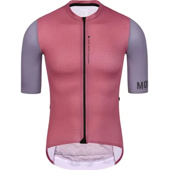 cyklistický dres MONTON Cyklistický dres s krátkým rukávem - CHECHEN - červená/fialová